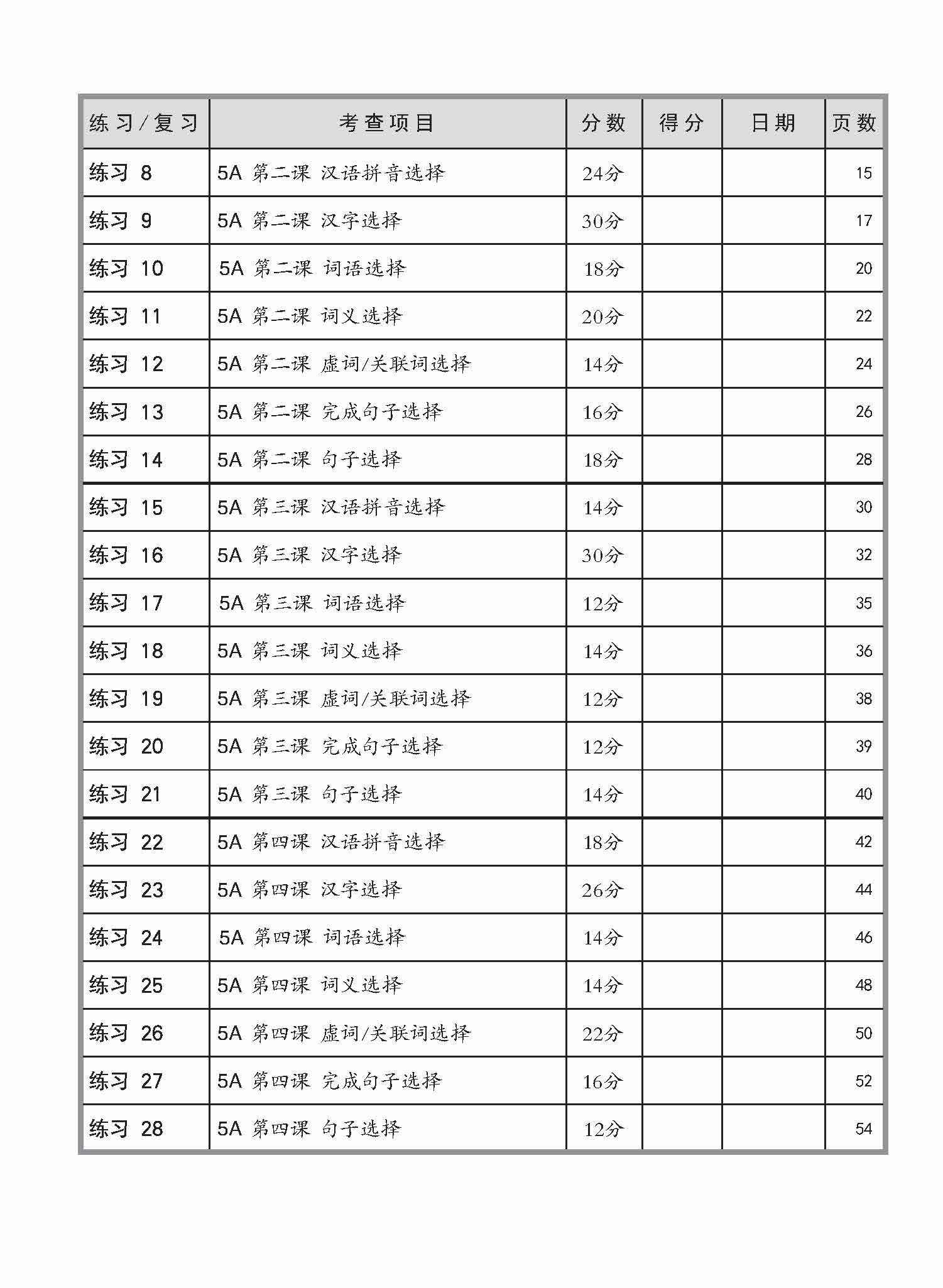Primary 5 Chinese Language and Usage Pre-Exam Practice -2nd Edition / 小五华文 语文应用 全面备考练习 5A/5B