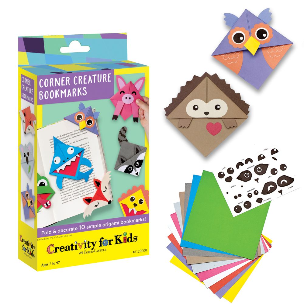 Faber-Castell Creativity For Kids, Corner Creature Bookmarks-6129