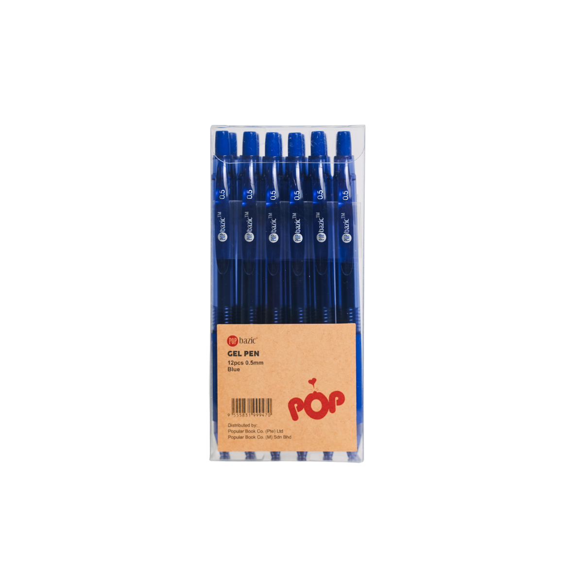 Pop Bazic Gel Pen 0.5mm Blue