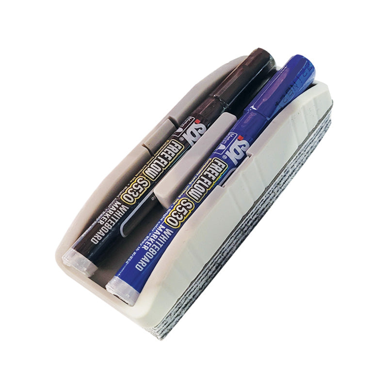 SDI WHITEBOARD DUSTER W MARKERS 2'S SET