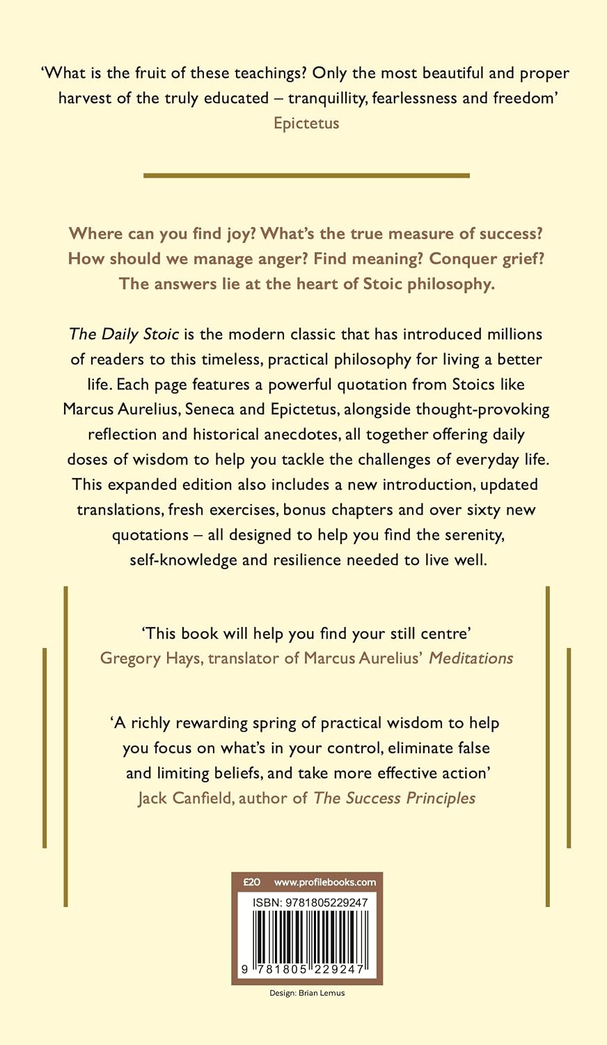 The Daily Stoic: 10th Anniversary Edition: 366 Meditations on Wisdom, Perseverance, and the Art of Living: Featuring new translations of Seneca, Epictetus and Marcus Aurelius (Hardcover)