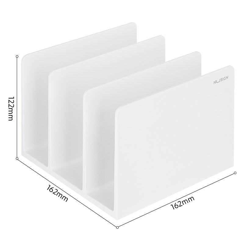 DELI NUSIGN BOOK END WHITE ENS006