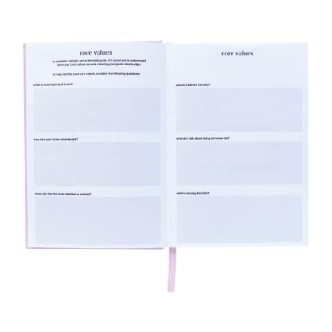 Spirax Platinum A5 Goals Journal Blush (192 Pages)