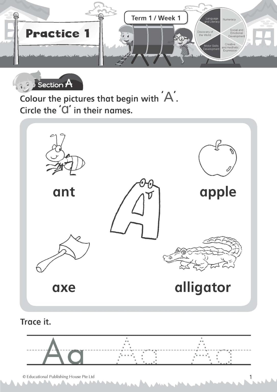 Nursery English 'i Love School!' Weekly Practice