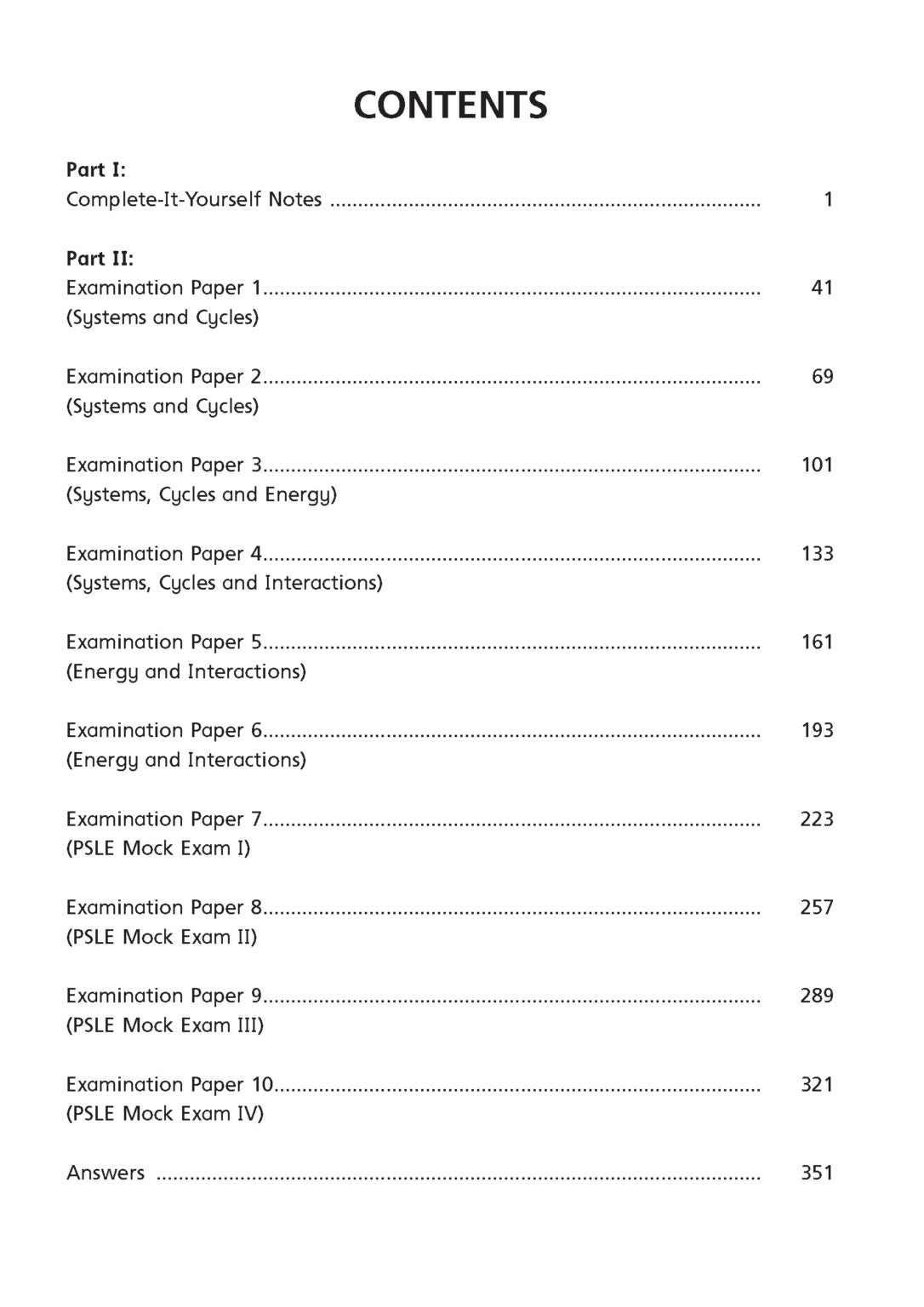 Upper Block Challenging Science Exam Papers