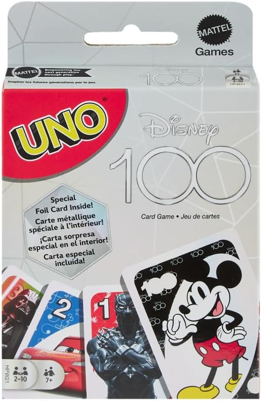 MATTEL UNO LICENSED DISNEY 100 YEARS OF WONDER