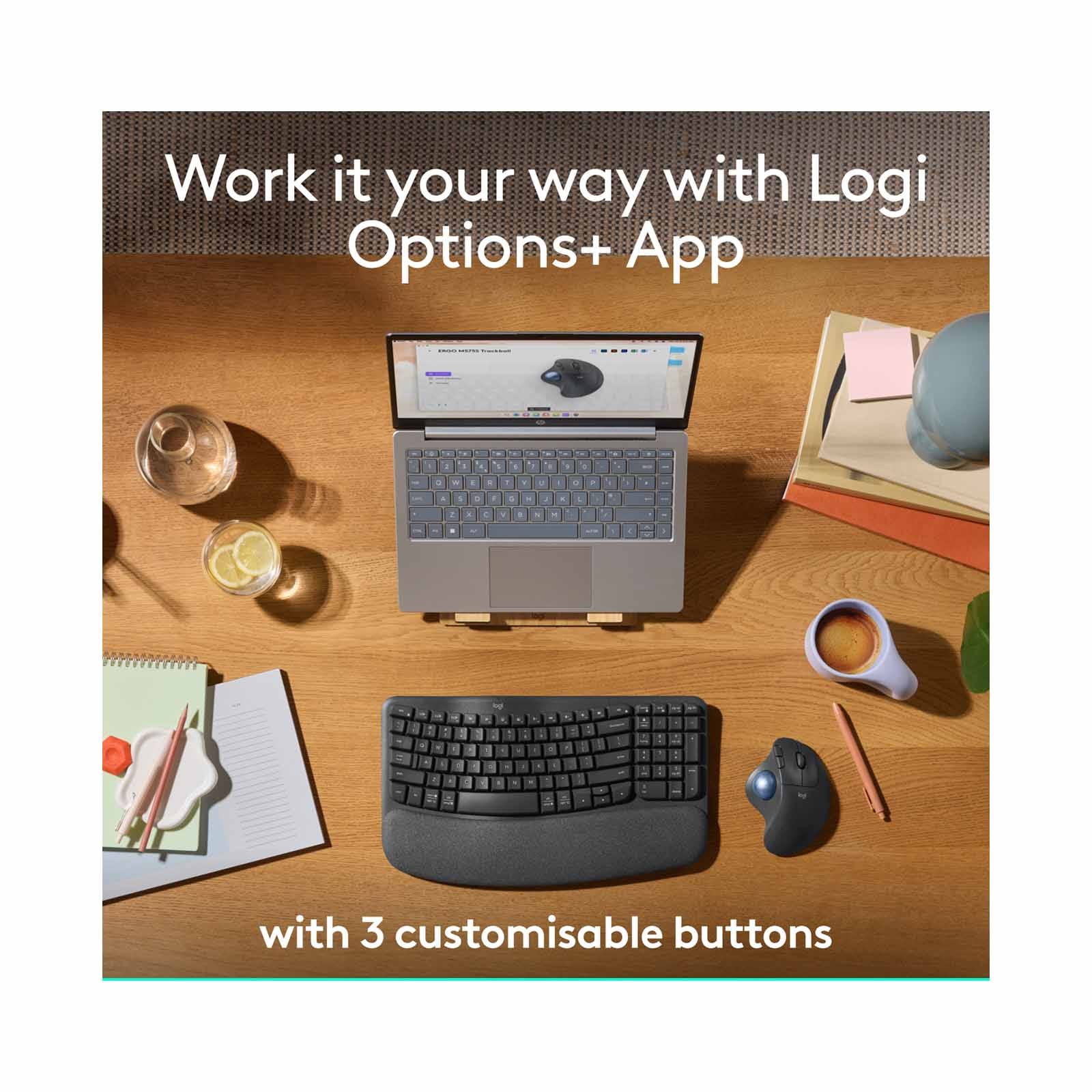 Logitech ERGO M575S - Wireless Trackball Mouse