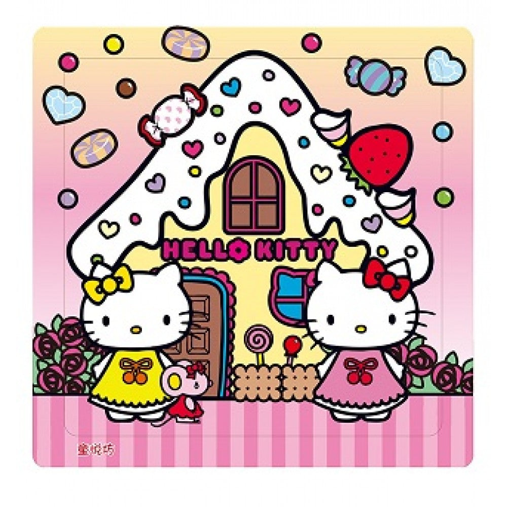 Hello Kitty16片拼图:糖果屋