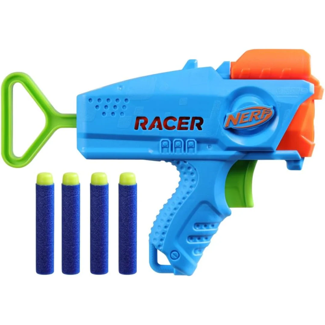 HASBRO NERF ELITE JR RACER EASY PLAY DART BLASTER