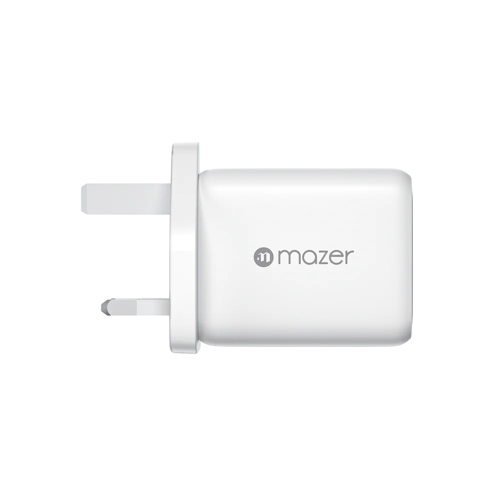 Mazer M-G65W-V5UK GaNPrestige 65W GaN Wall Charger 2C1A  - White