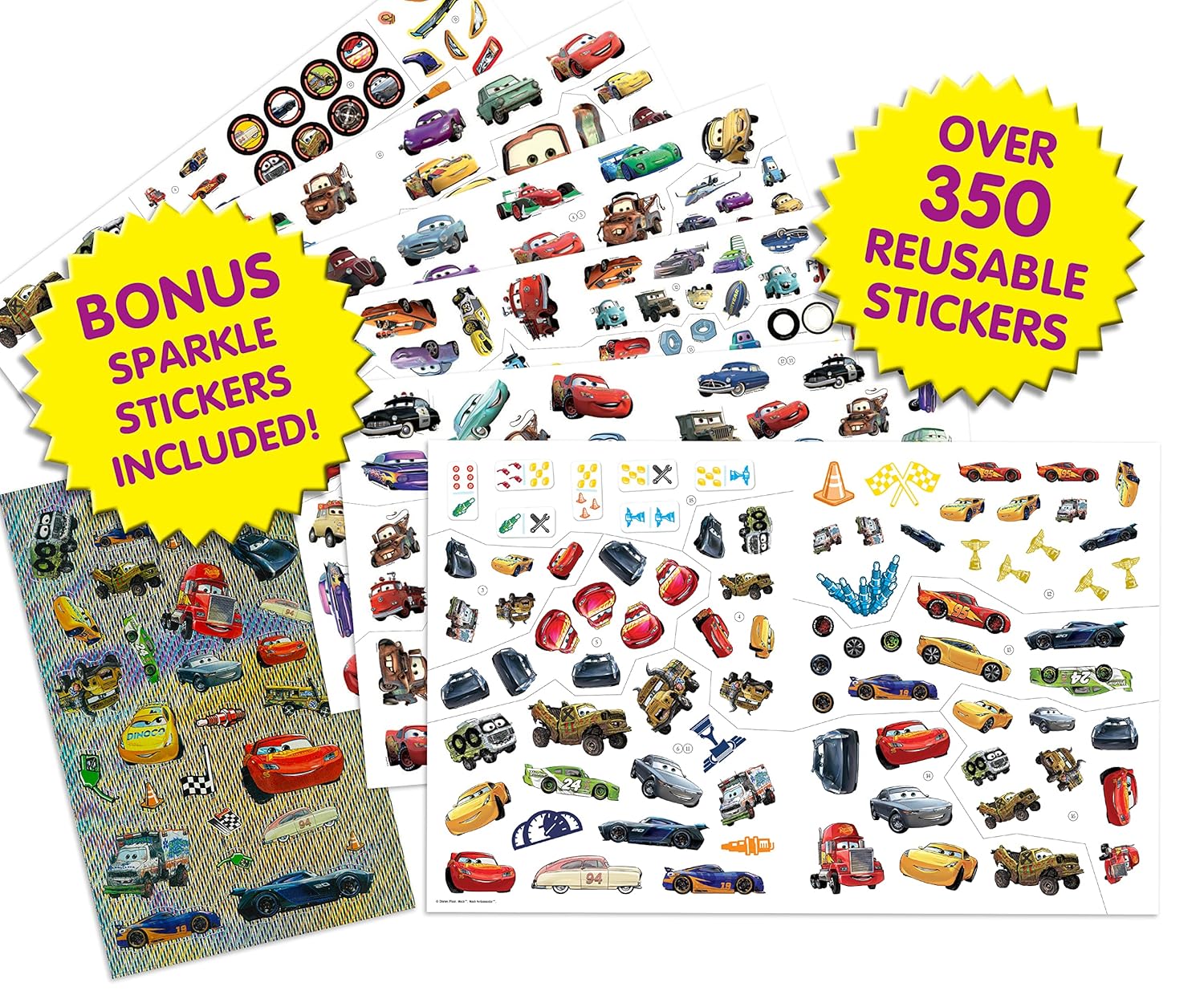 Sticker Book Treasury : Disney Cars 3 (Paperback)
