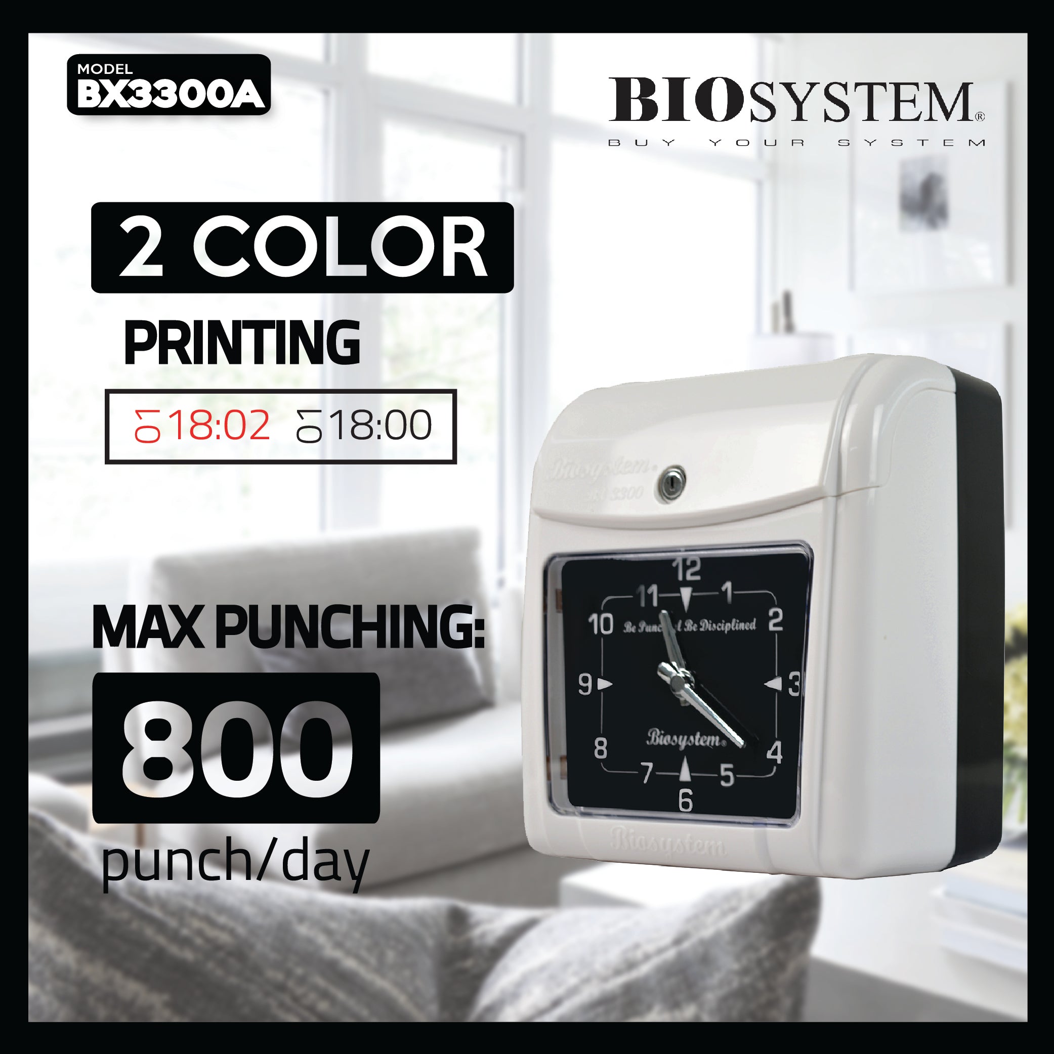 Biosystem Time Recorder Bx3300a