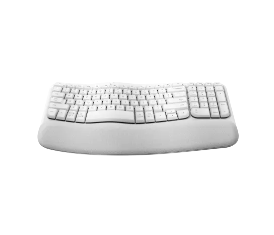 Logitech Wave Keys Wireless Ergonomic Keyboard (Off-White)