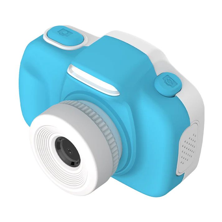 myFirst Camera 3 - Dual Lens Mini Camera for Boys and Girls Free Shockproof Case and Neck Lanyard - Blue