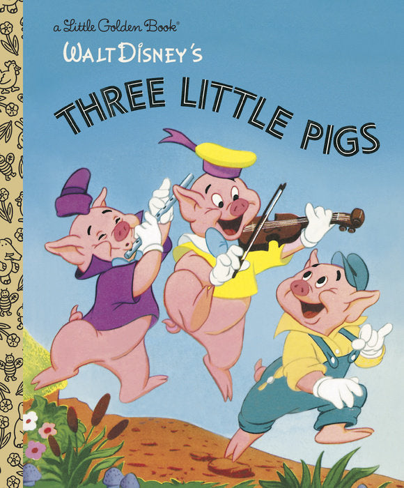 A Little Golden Book: The Three Little Pigs (Disney Classic) (Hardcover)