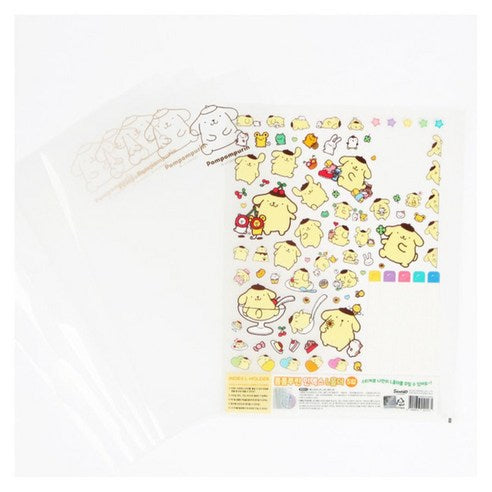 SANRIO POMPOMPURIN INDEX L-SHAPE FOLDER SET