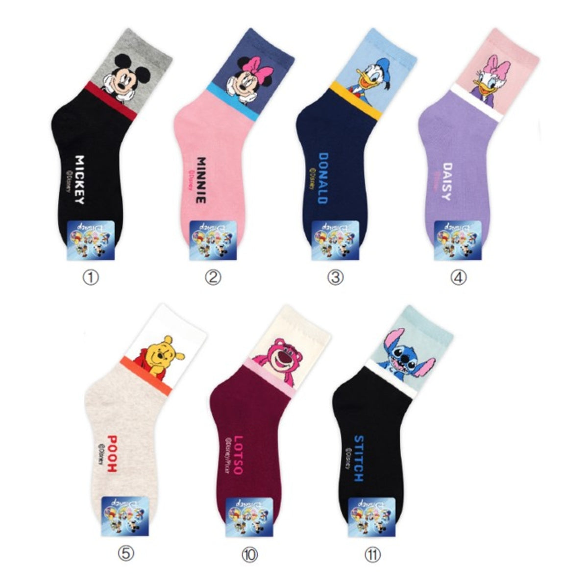 Disney Two Tone Long Socks - Mickey