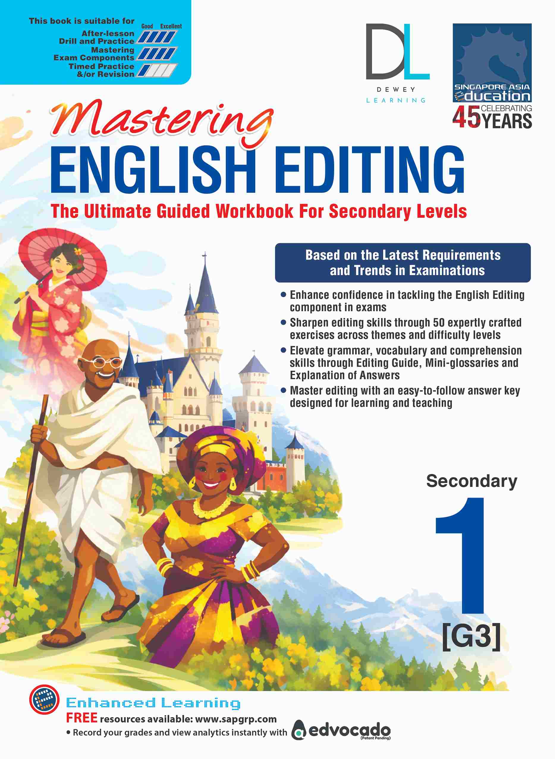 Mastering English Editing Secondary Level 1 (G3) – Popular Book Company ...