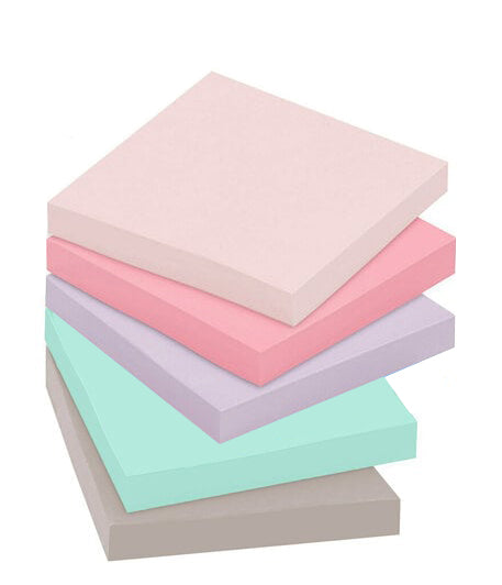 Post-it® 654-5SSNRP Super Sticky Recycled Notes, 3x3”