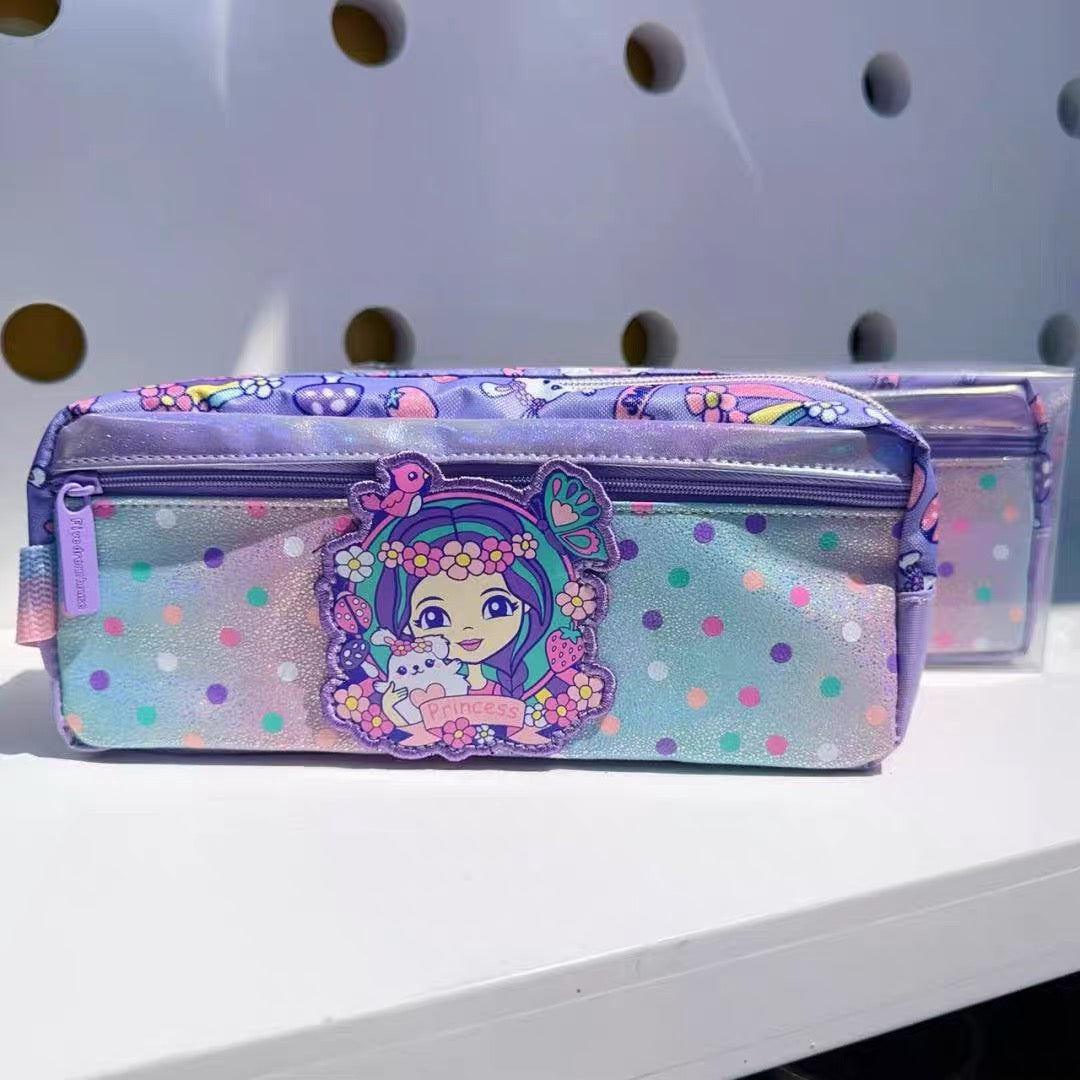  Three-Layer Zip Pencil Pouch – 3 Assorted Designs 