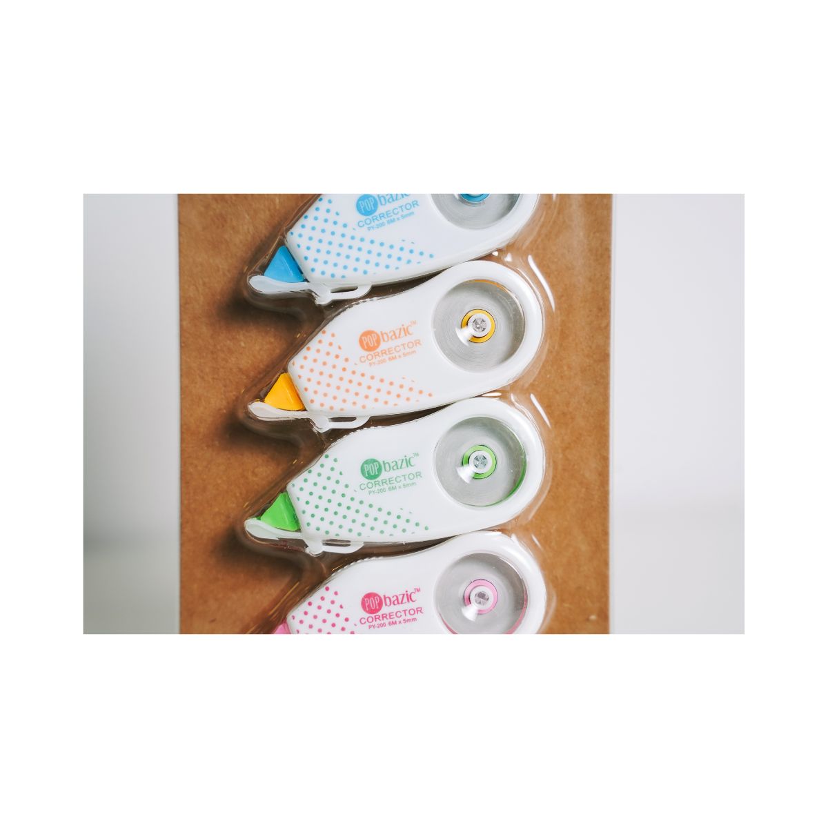 Pop Bazic Correction Tape Py200a 4 Piece