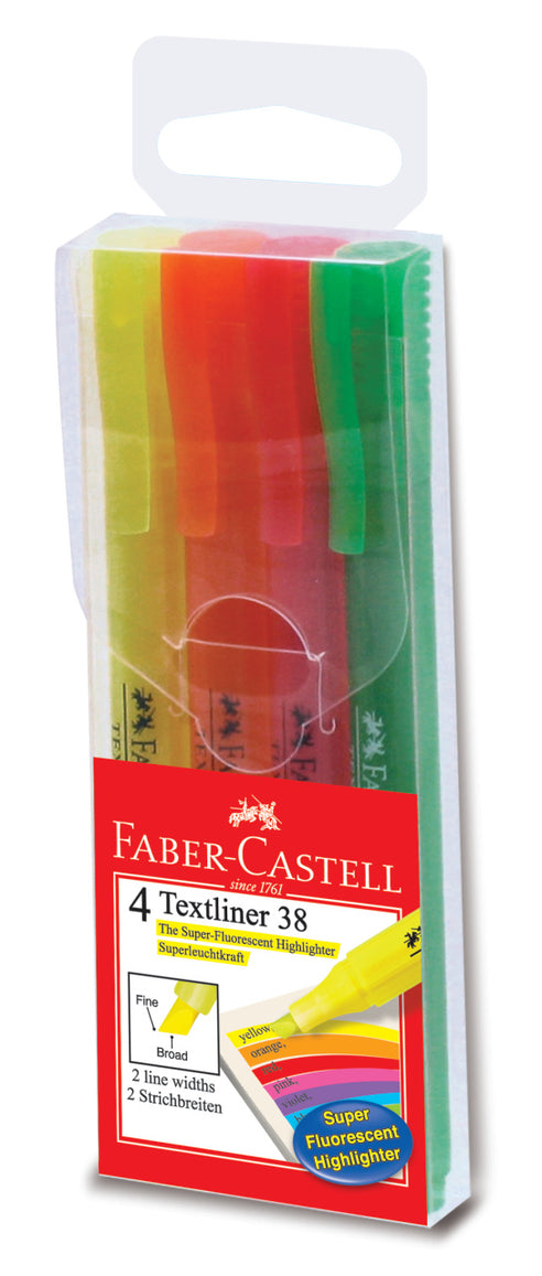 Faber-Castell Textliner 38, Set of 4-157704