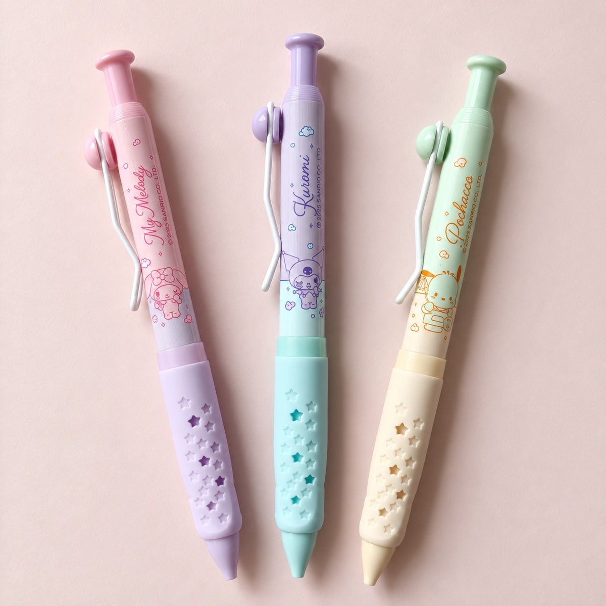  Sanrio Characters Star Grip Retractable Gel Pen 0.5mm Black - 6 Assorted Design 