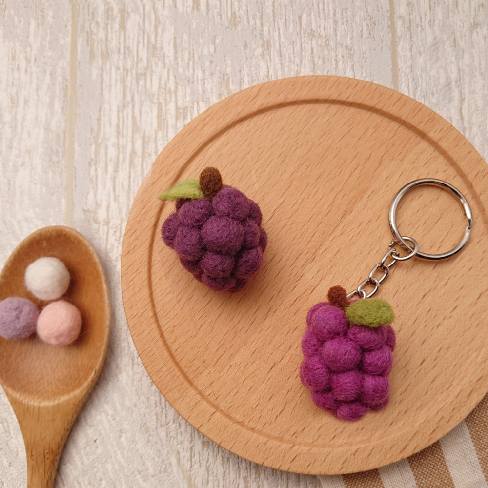 Diy Fruit Series Felting Kit - Grapes