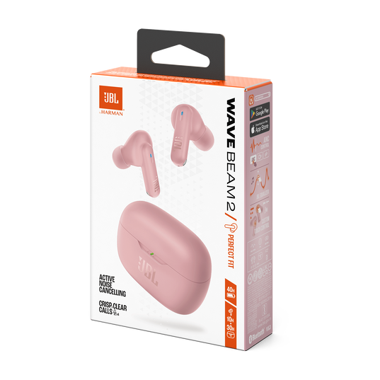 JBL Wave Beam 2 ANC Earbuds Pink