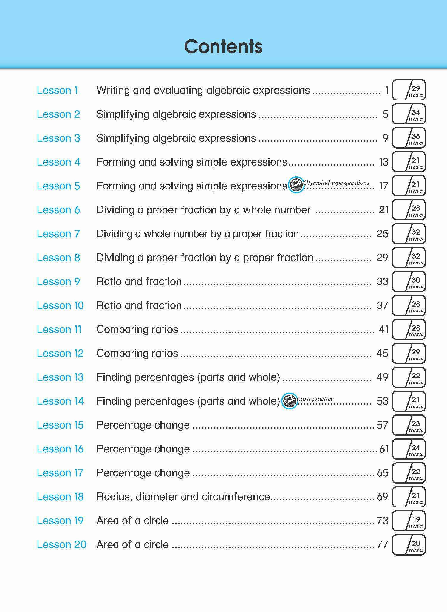 Primary 6 Learning+ Mathematics by the Minute Workbook 6