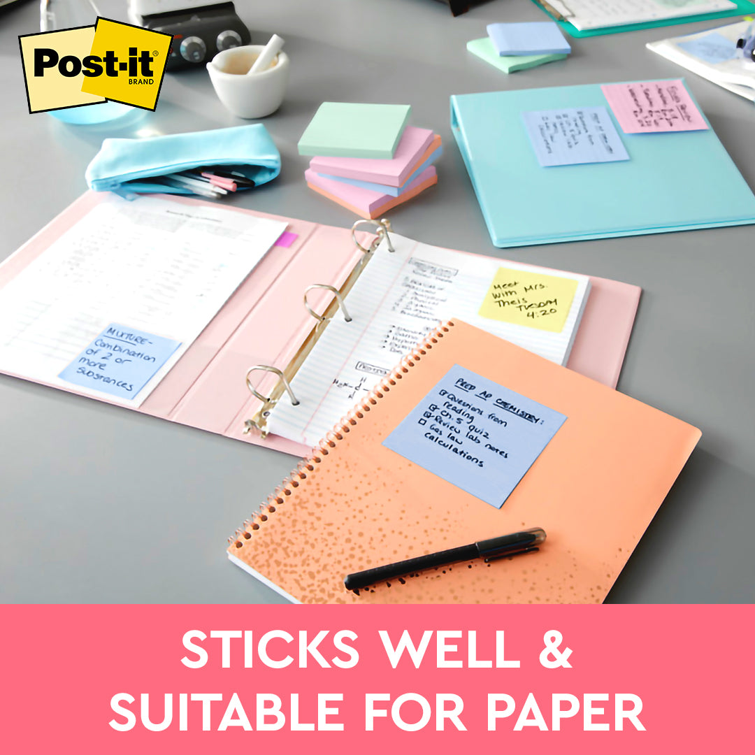 Post-it® 656-1cb Cloud Blue Notes, 2x3", 100sheets