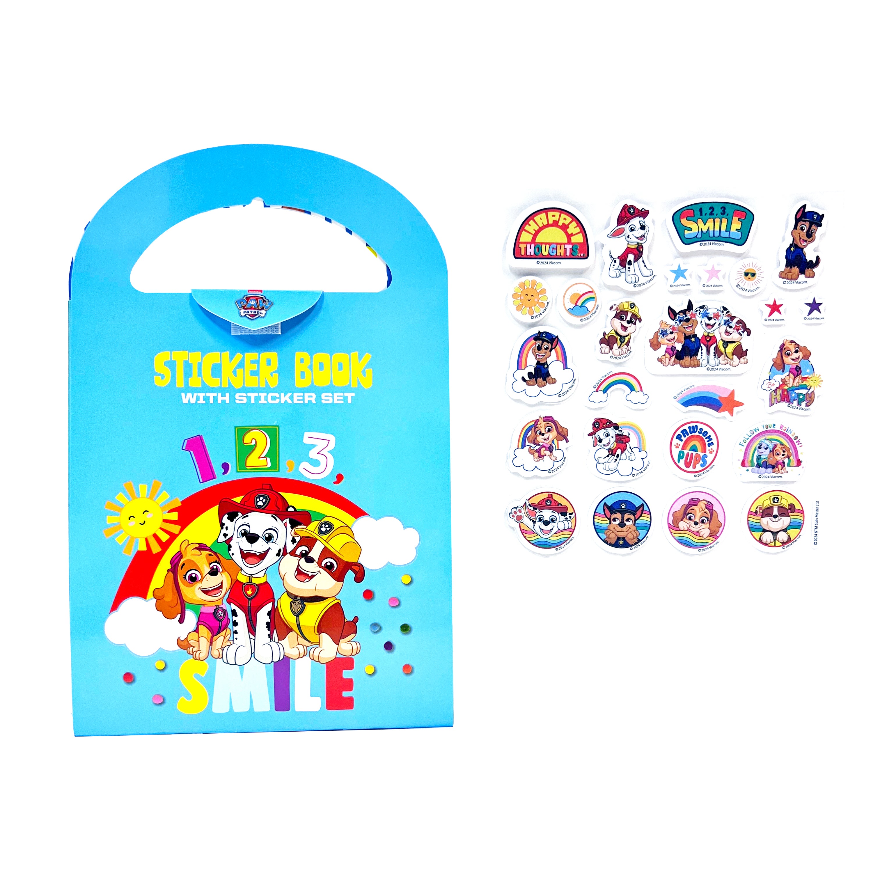 PAW PATROL STICKER BOOK WITH STICKER SET-SMILE