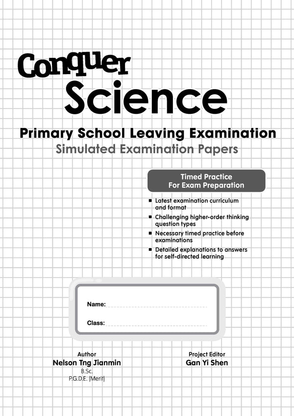 Conquer Science Primary School Leaving Examination – Simulated Examination Papers