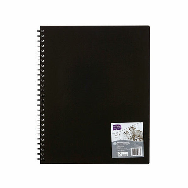 Derwent Academy Visual Art Diary 11x14 - Black, 120 Pages (r31090f)