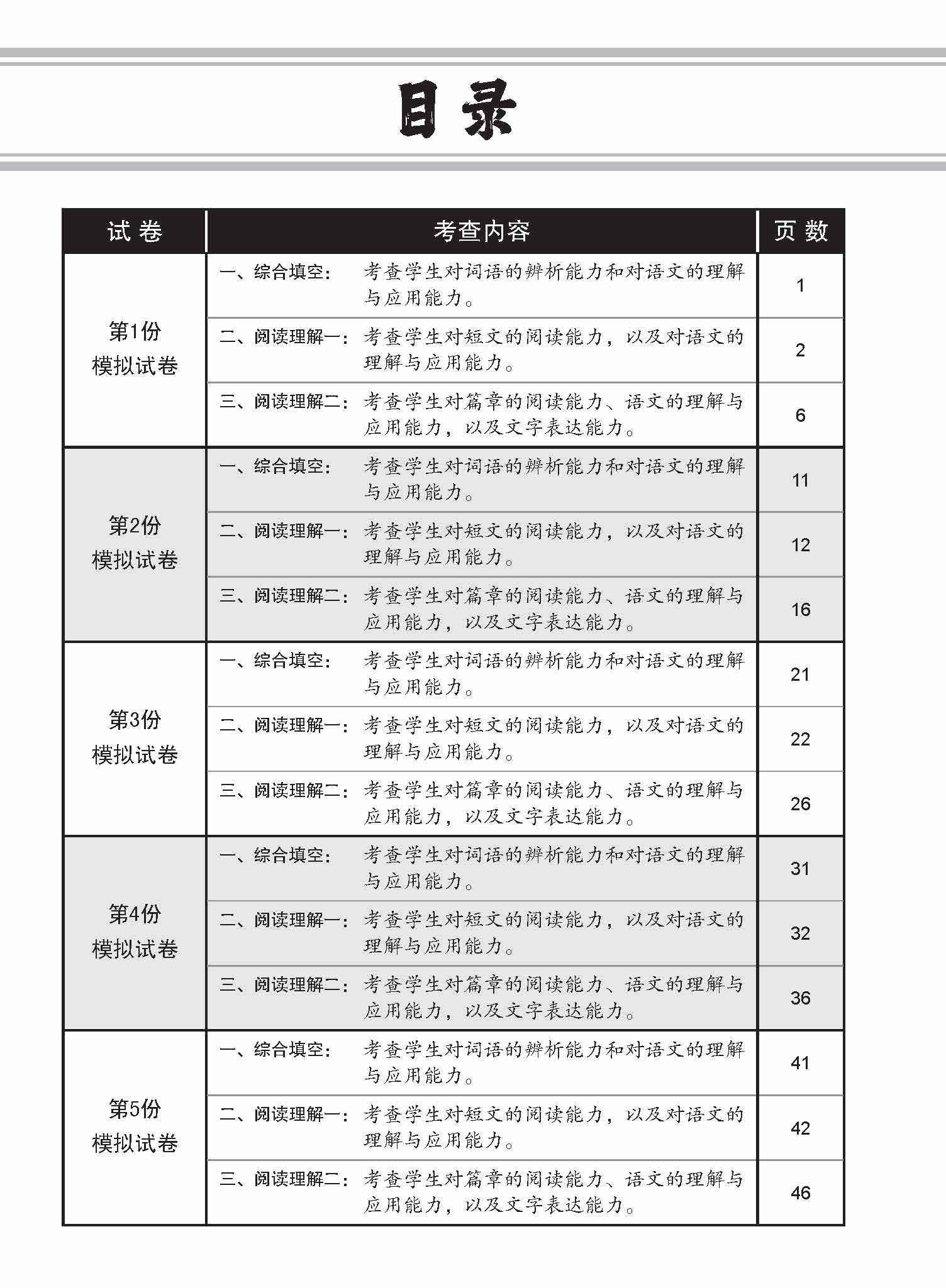 N-Level Chinese Trial Examinations / 全面会考攻略 N-Level 华文模拟试卷 