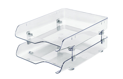Kapamax 2 Tier Crystal Paper Tray - Clear