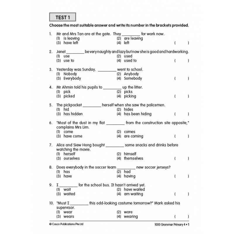Primary 4 1000 Grammar - Revised Edition