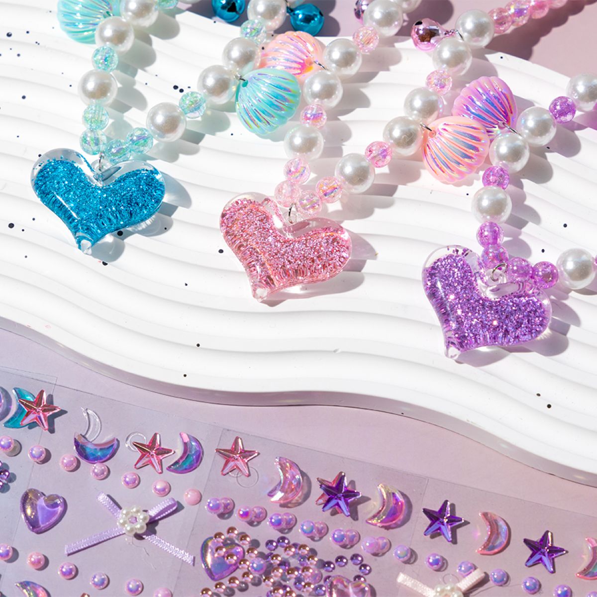 Diamond Sticker With Necklace Set YTPK1-3