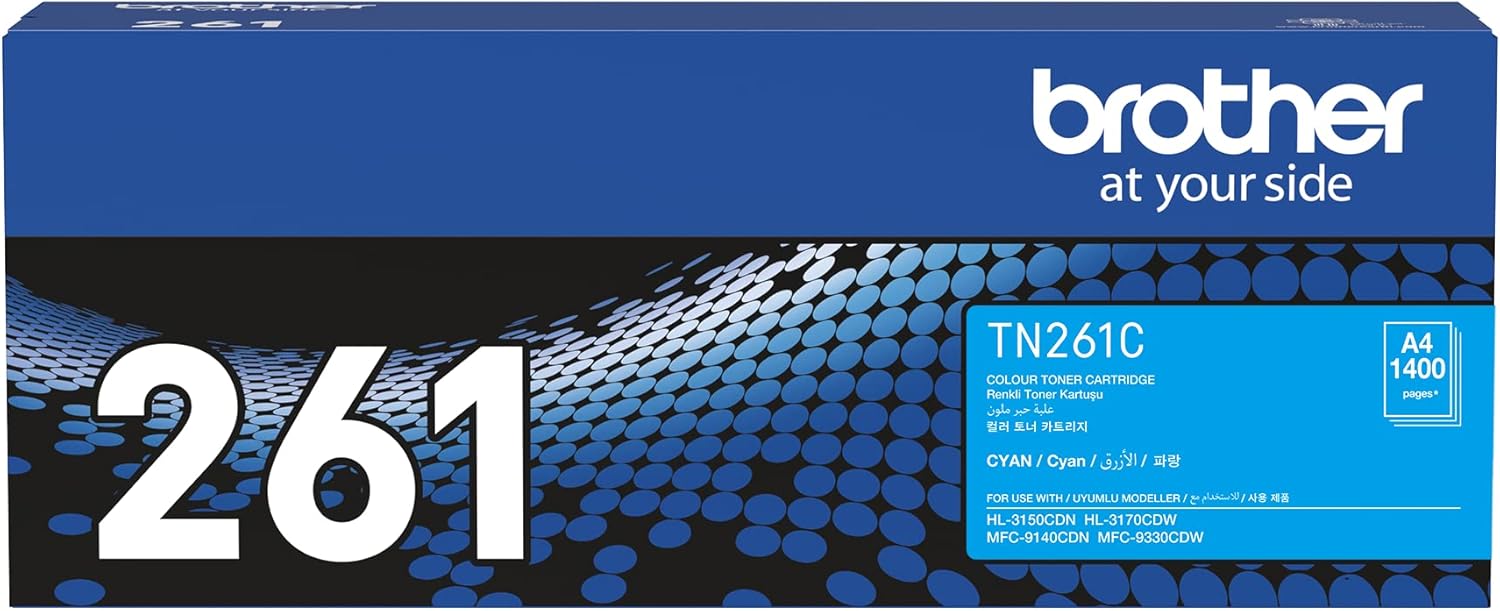 Brother TN-261C Cyan Toner 1400 Pages