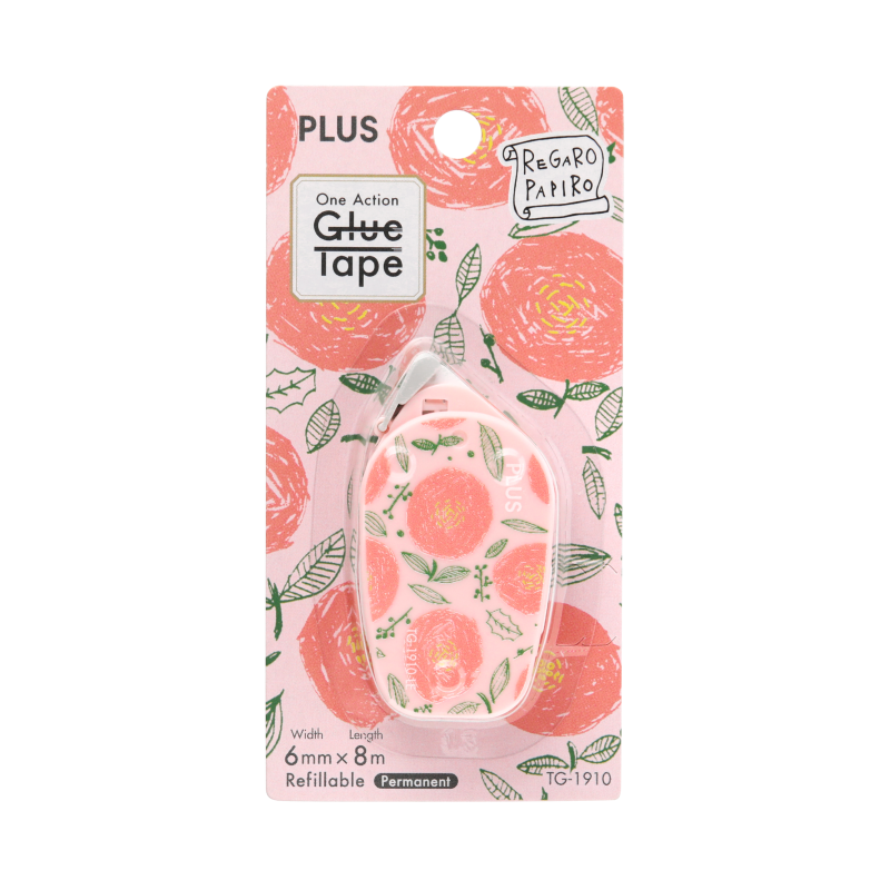 PLUS One Action Glue Tape Regaro Flower Pc54745