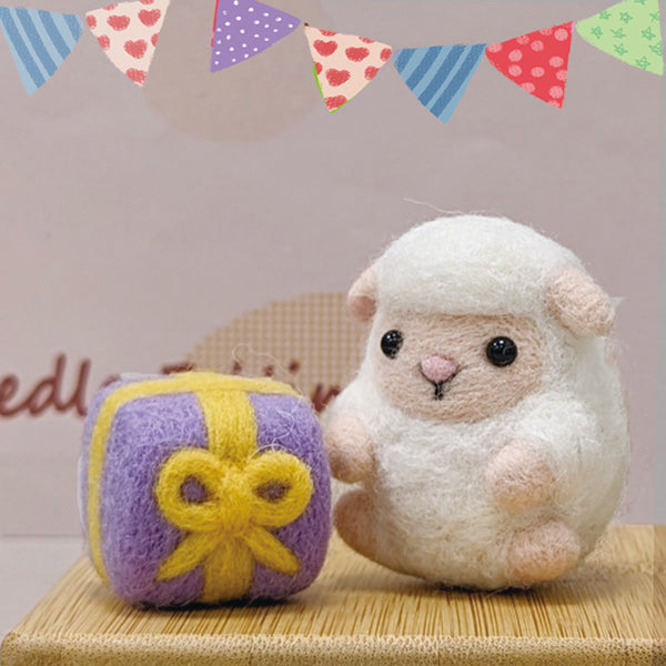 Diy Animal Party Series Felting Kit - Sheep