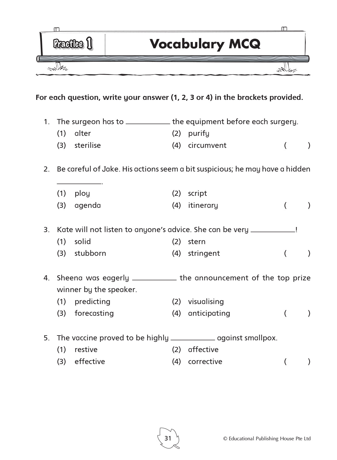 Primary 5 English Practice 1000+ 