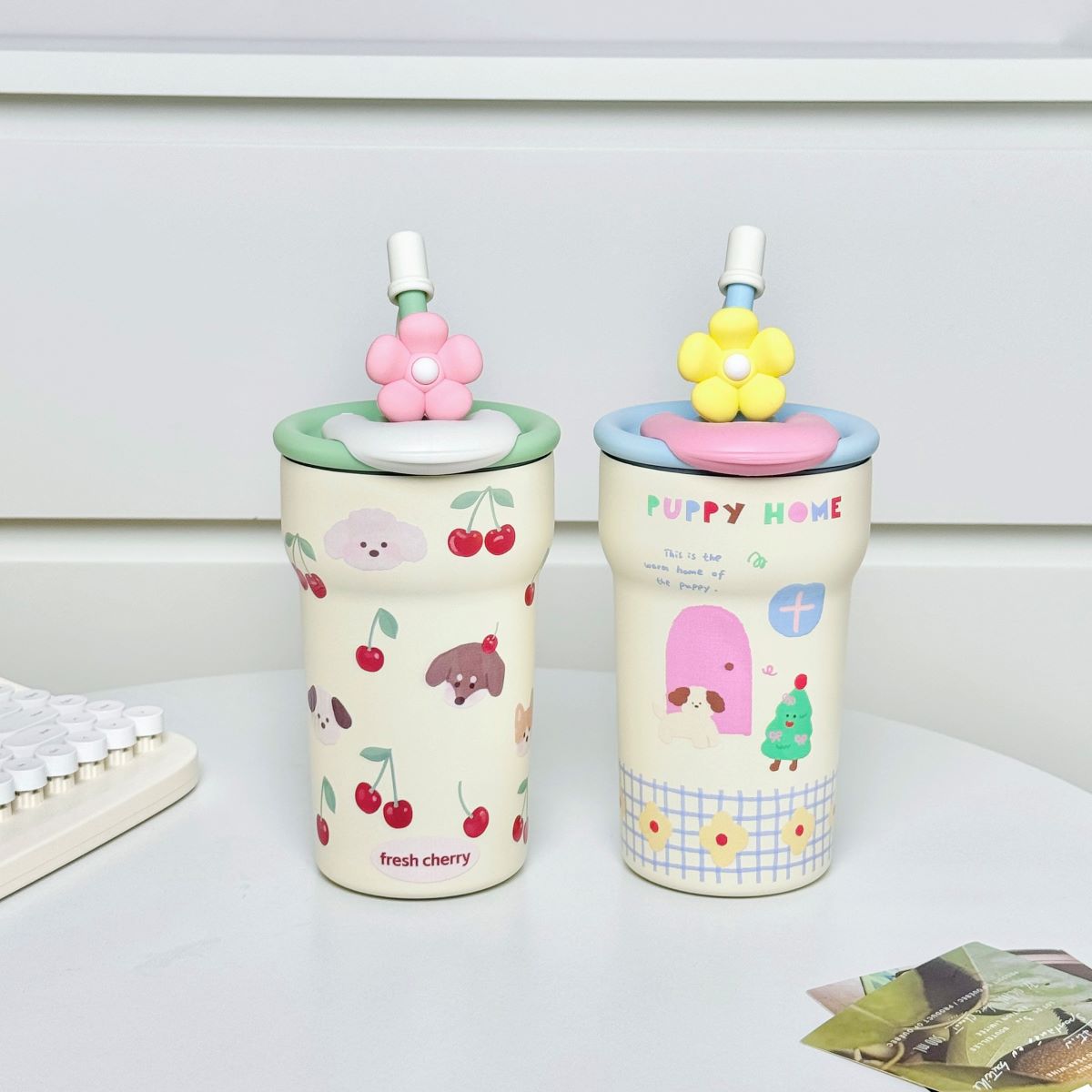 690Ml Thermal Mug With Straw