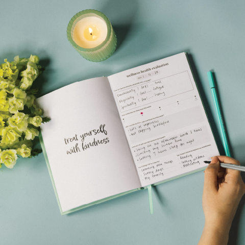Spirax Platinum A5 Wellness Journal Mint (192 Pages)