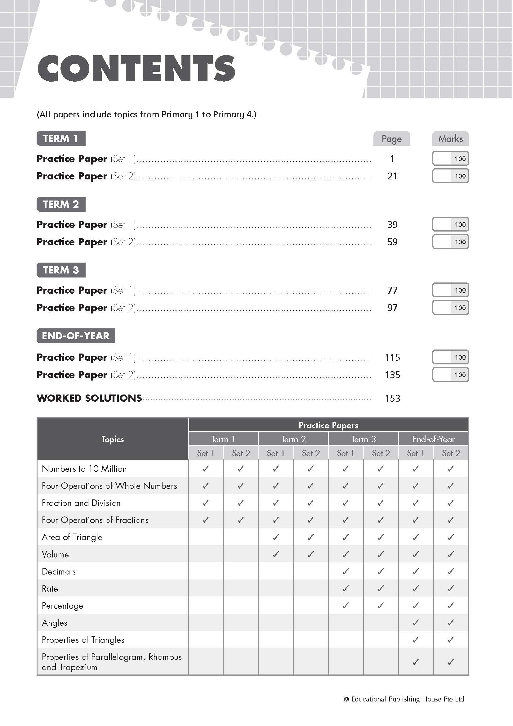 Primary 5 Top Mathematics Practice Papers-4th Edition