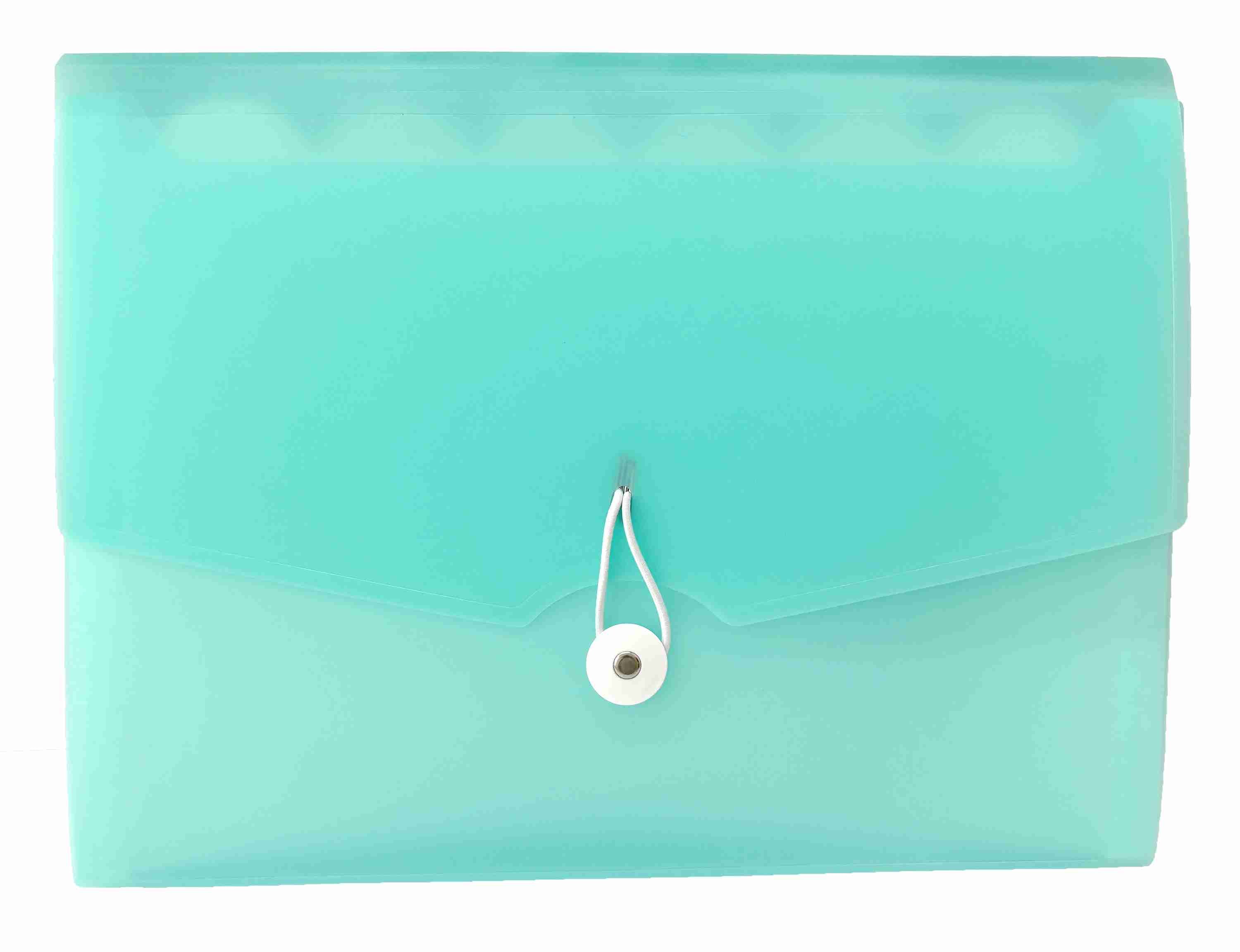 POP BAZIC A4 Expanding File 13 Pockets Pastel Green
