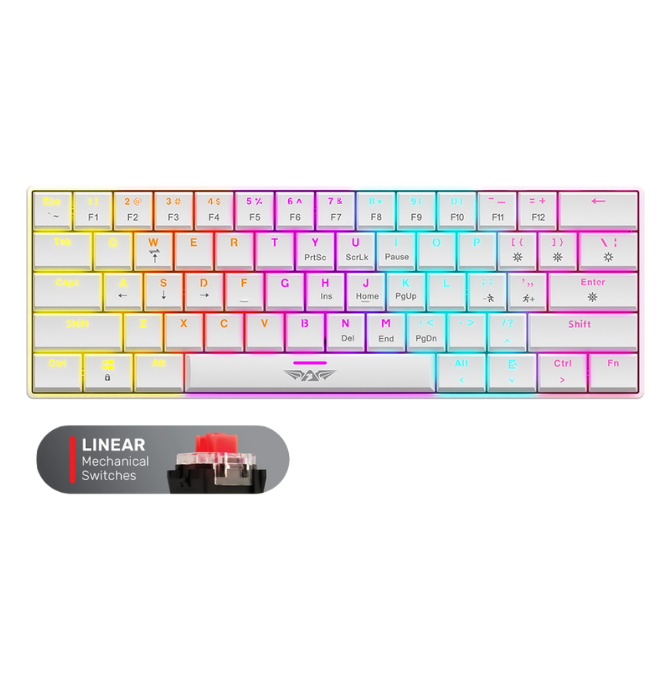 Armaggeddon SMK1C Modular Mechanical Keyboard (Linear) White