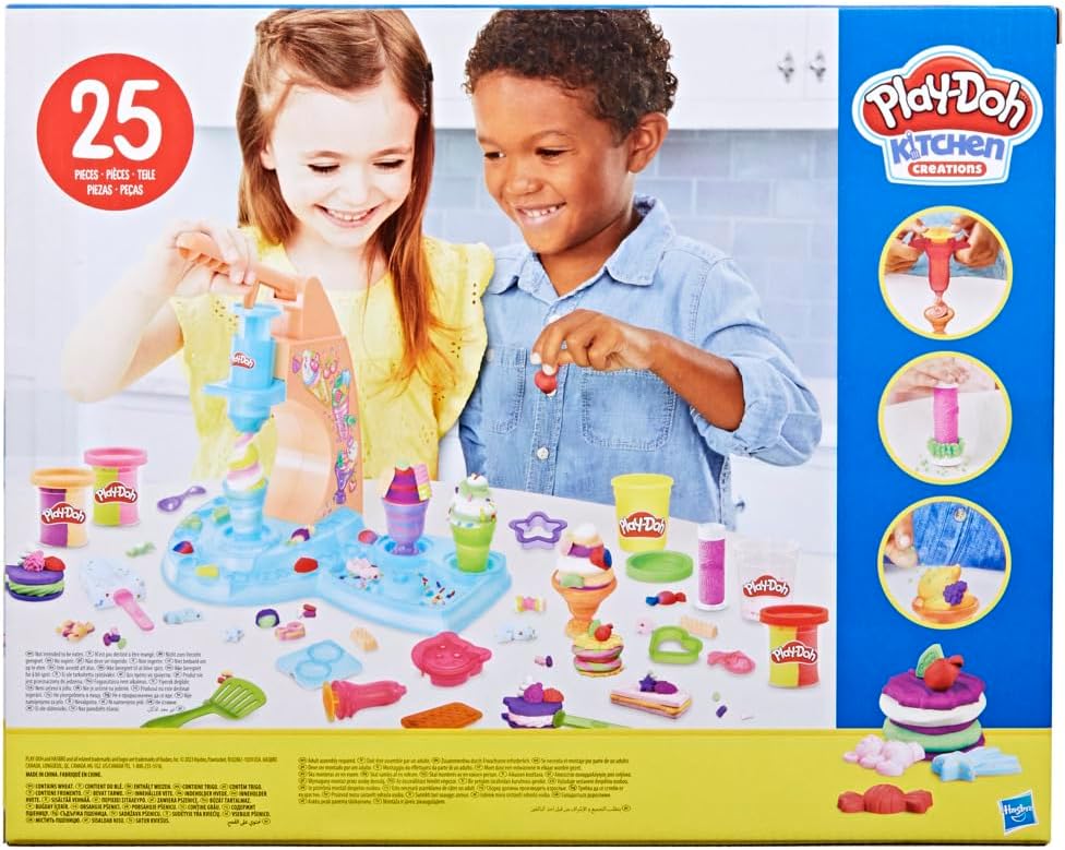 HASBRO PLAYDOH KITCHEN CREATIONS TWIRL N SERVE ICE CREAM PLAYSET