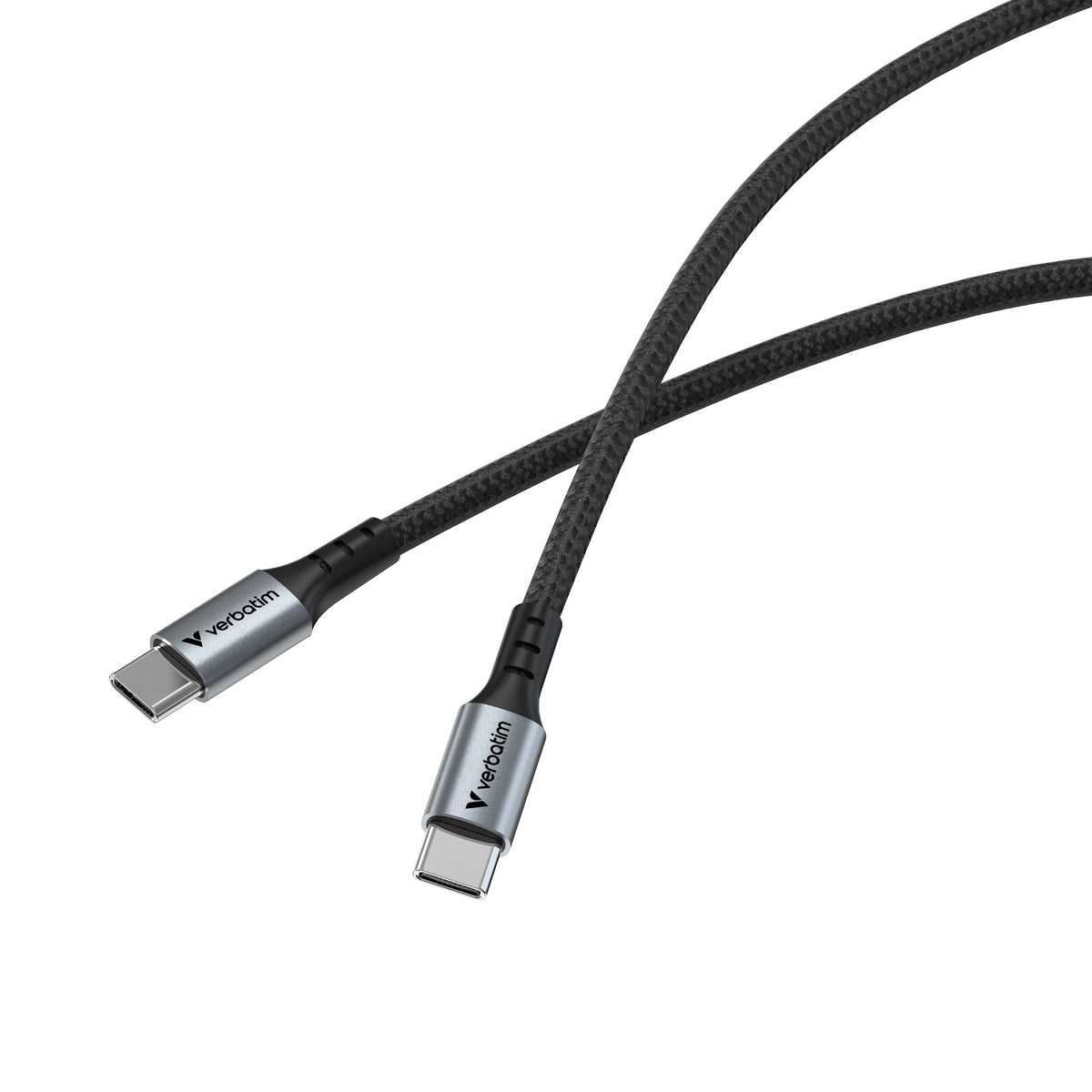 Verbatim Sync & Charge Cable 60W USB-C to USB-C (SCC2-CC60) Black