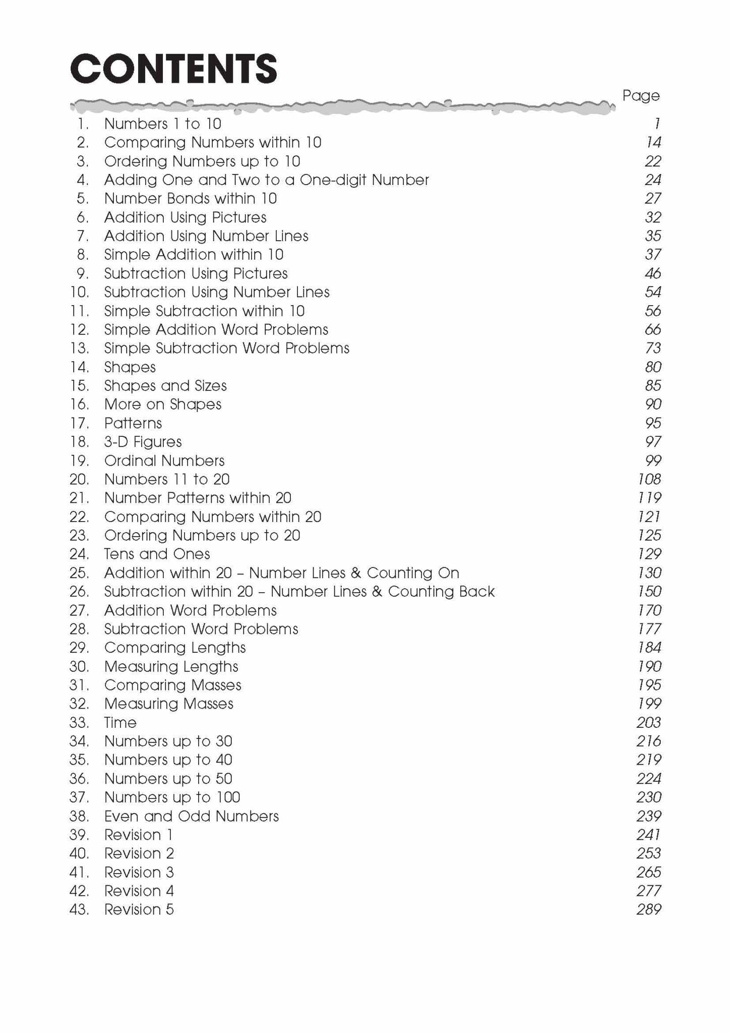 Kindergarten Series Maths